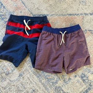 Fair Harbor boys swim shorts $45 (2 pairs) Size Medium (8)